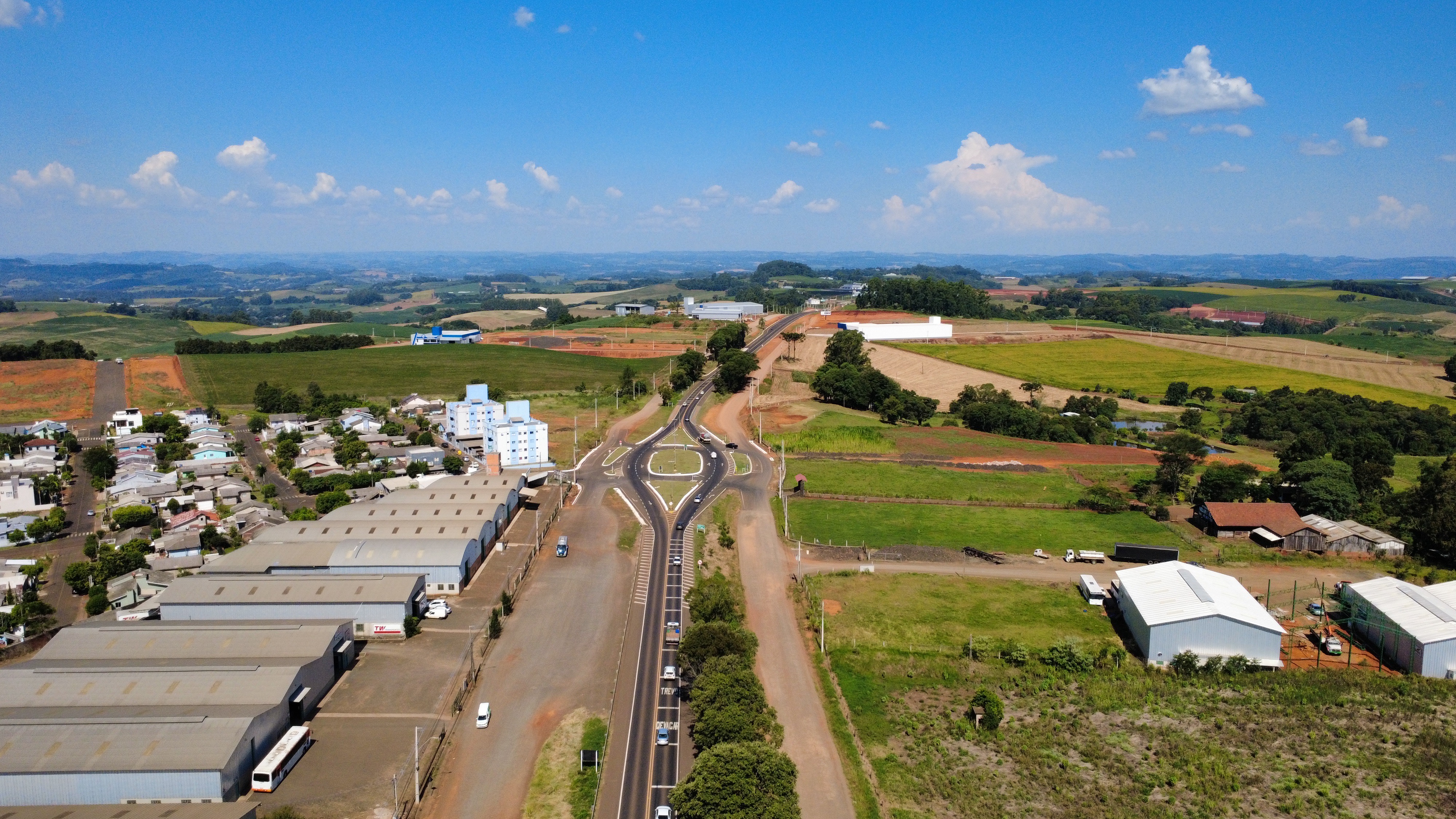 Vista da área industrial